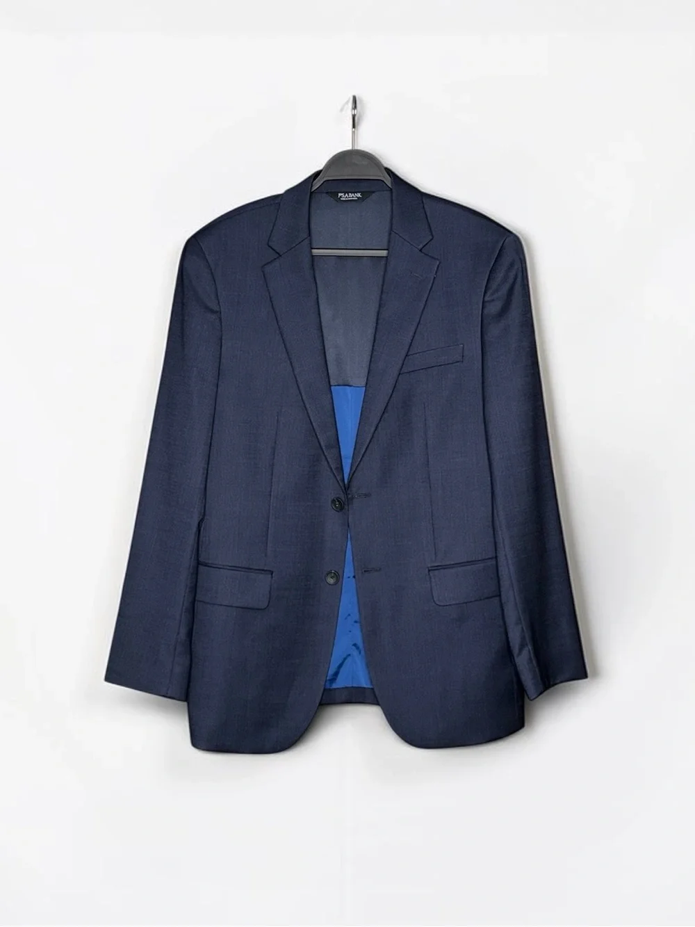 Jos. A. Bank Traveler TravelTech Men’s 40R Navy Wool Blend Sport Coat Blazer EUC - Picture 2 of 5